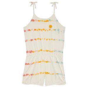Tiny Whales Girls Prism Romper Tie Dye 5Y